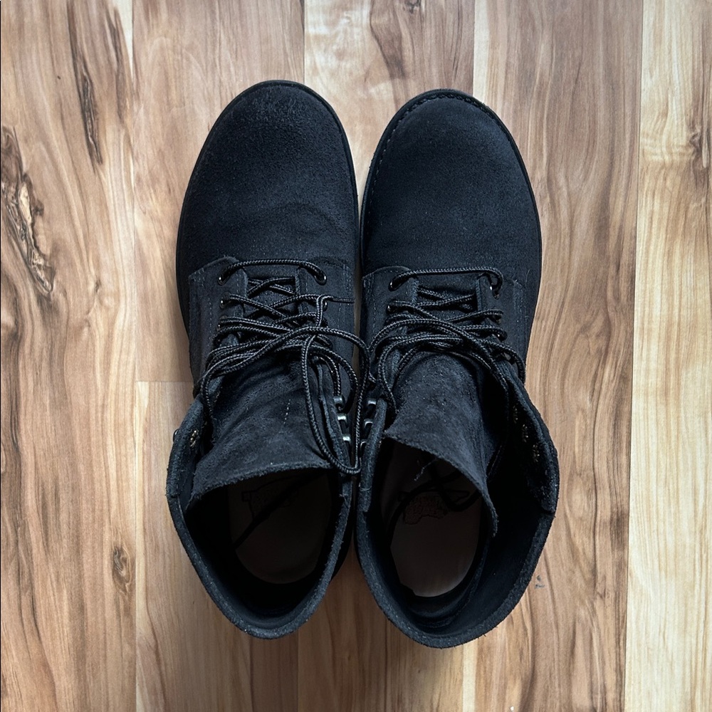 Red Wing 1989 Men's Black Rough Out Suede Boots Limited Edition United Arrows - Picture 4 of 8